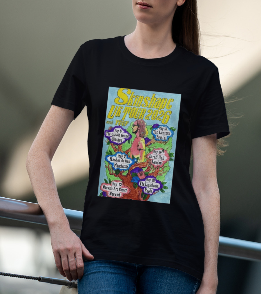 Skinshape UK Tour 2026 Glasgow Manchester Norwich Bristol London Poole With Yuuf T-Shirt