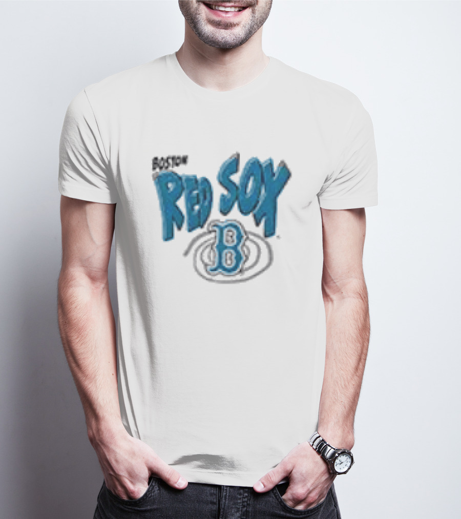 Boston Red Sox Psychedelic B Logo Swirl T-Shirt