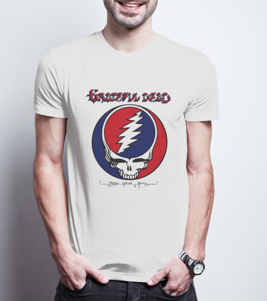 Grateful Dead Steal Your Face Skull Lightning Bolt T-Shirt