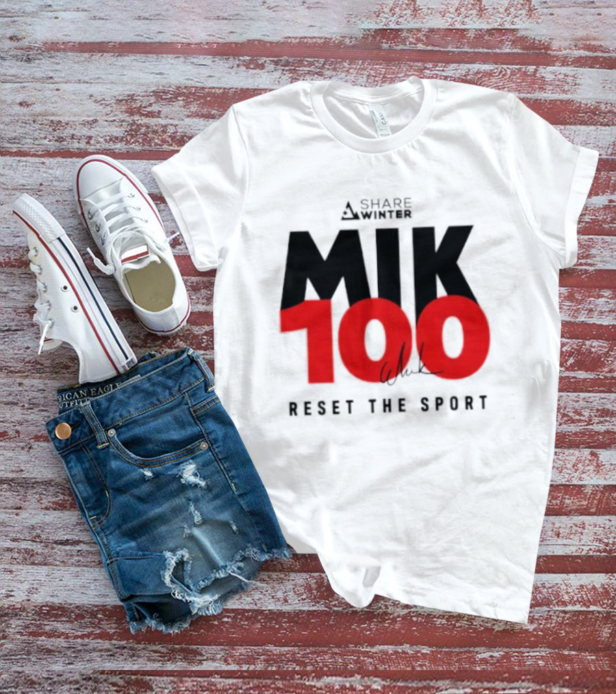 MIK 100 Reset The Sport A Share White T-Shirt