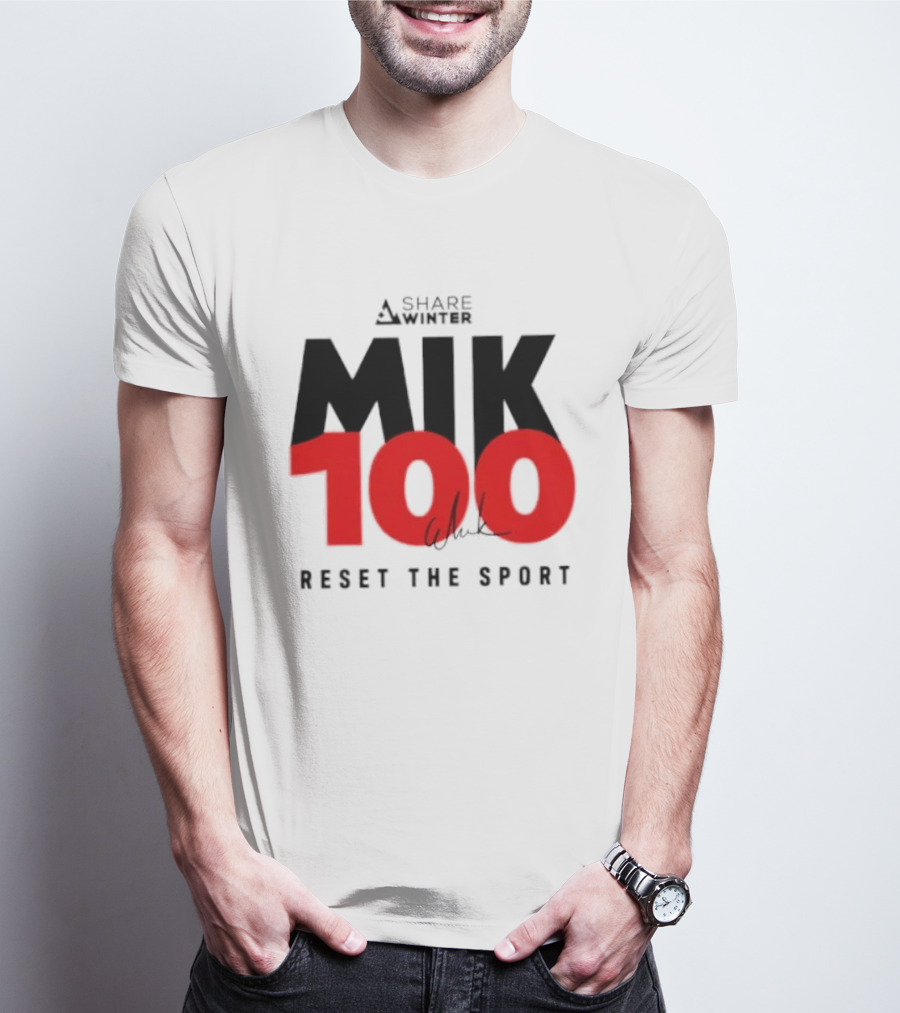 MIK 100 Reset The Sport A Share White T-Shirt