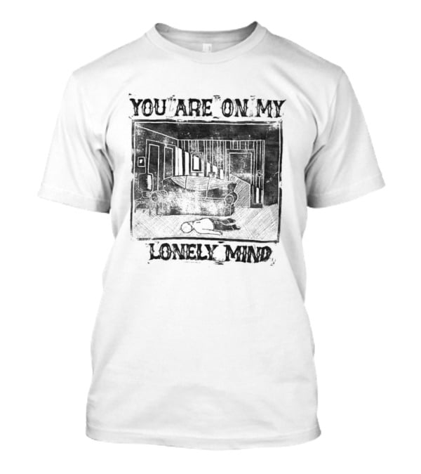 You Are On My Lonely Mind Vintage Country House Scene T-Shirt