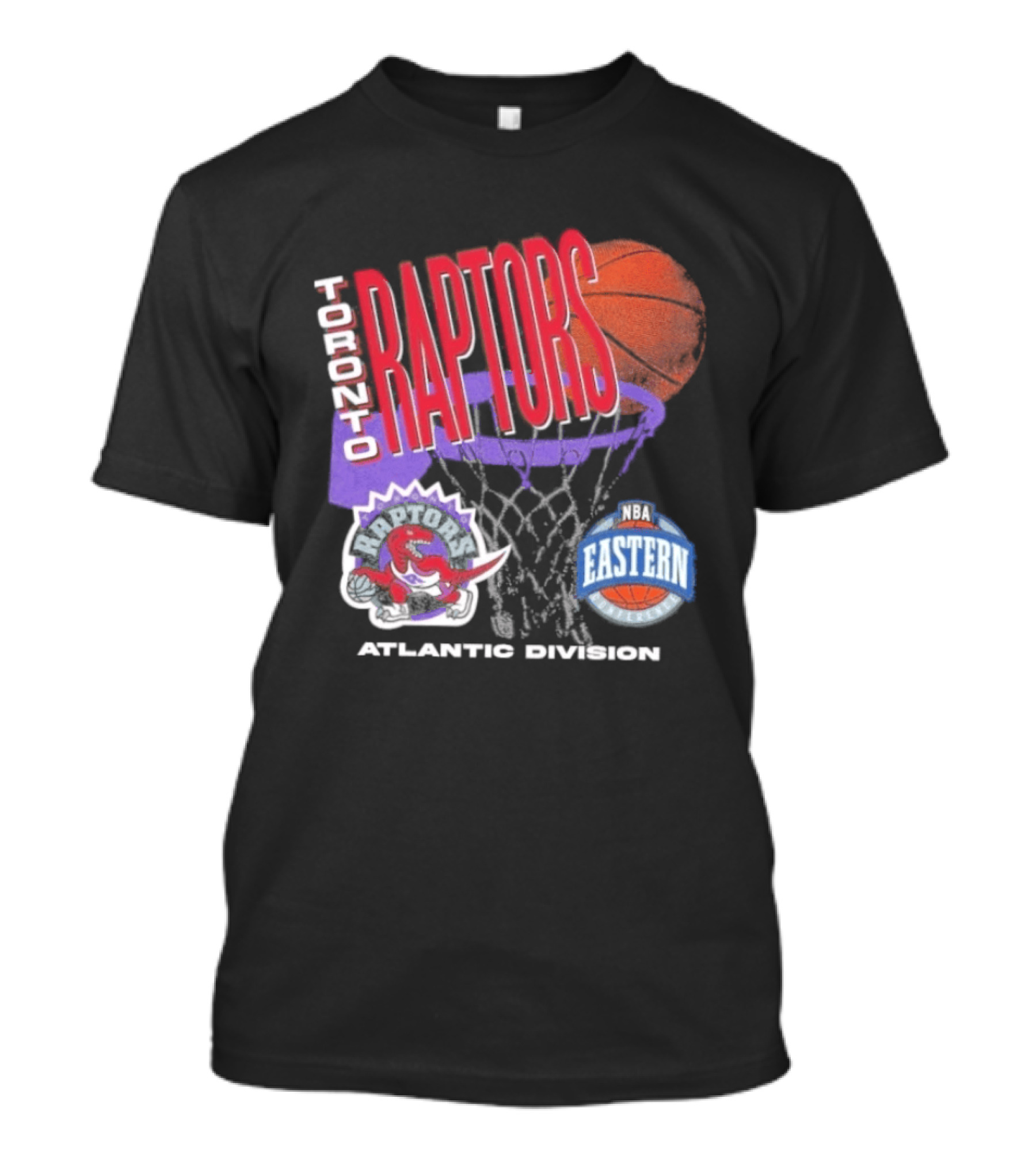 Toronto Raptors 90s Hardwood Classics Atlantic Division Eastern Basketball T-Shirt