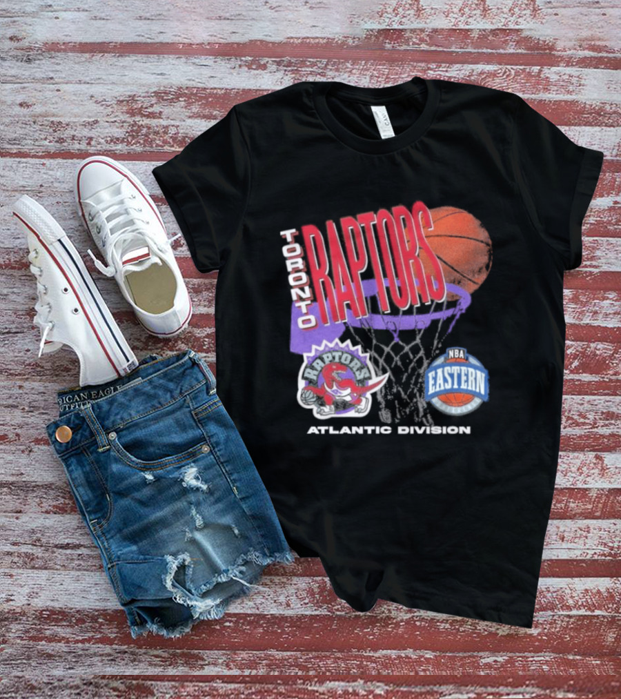 Toronto Raptors 90s Hardwood Classics Atlantic Division Eastern Basketball T-Shirt