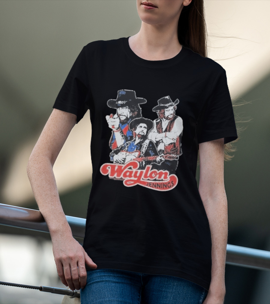 Waylon Jennings Cowboy Trio T-Shirt