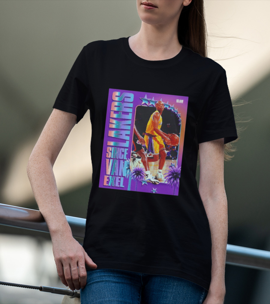Lakers Since Van Exel SLAM Magazine Retro Basketball Legends T-Shirt