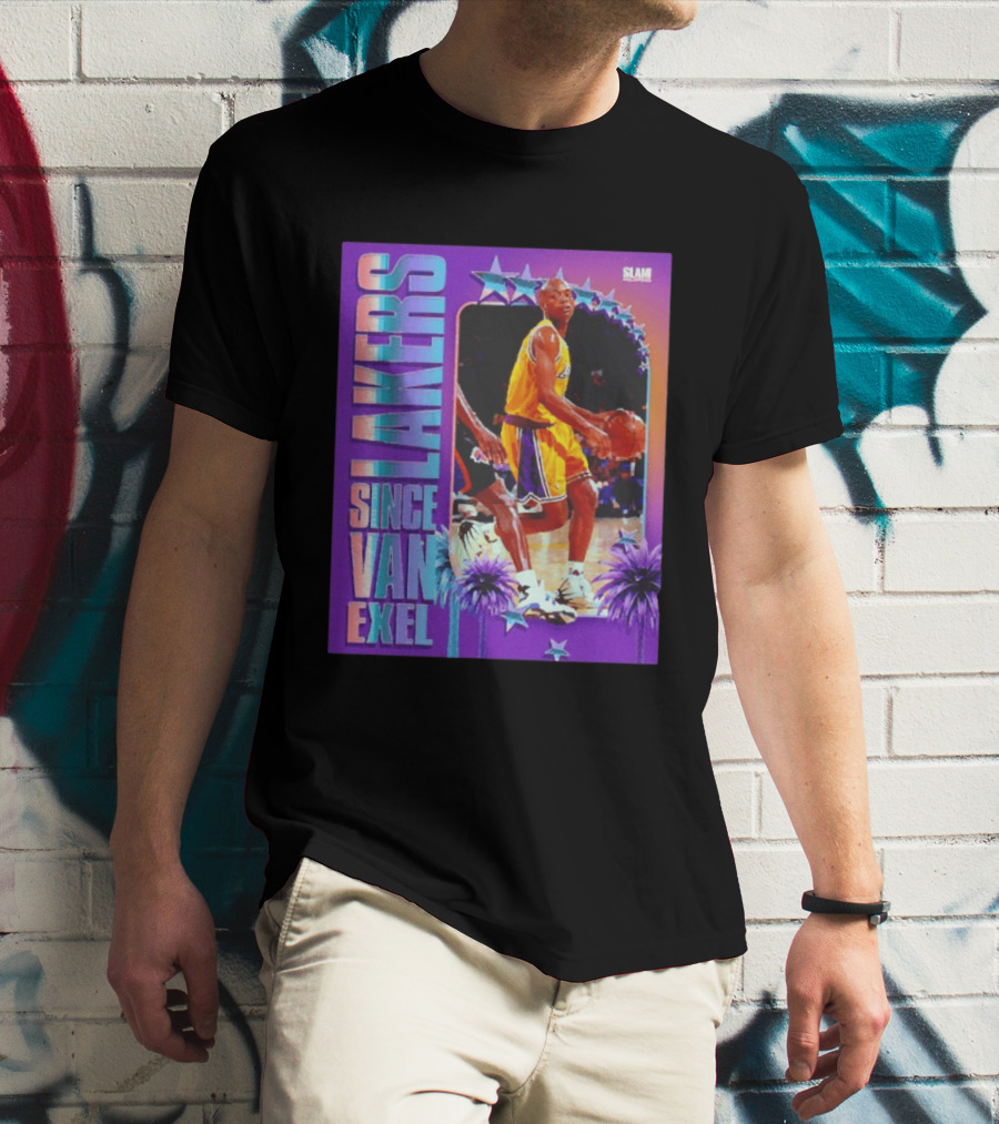 Lakers Since Van Exel SLAM Magazine Retro Basketball Legends T-Shirt