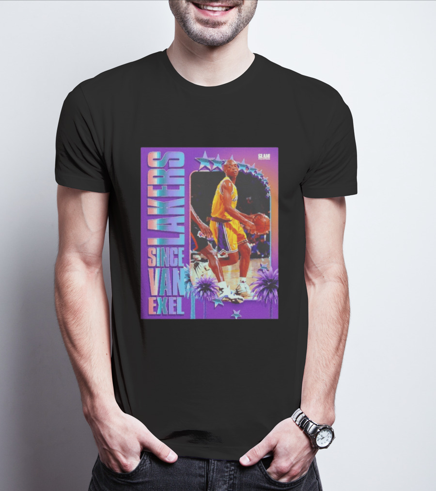 Lakers Since Van Exel SLAM Magazine Retro Basketball Legends T-Shirt