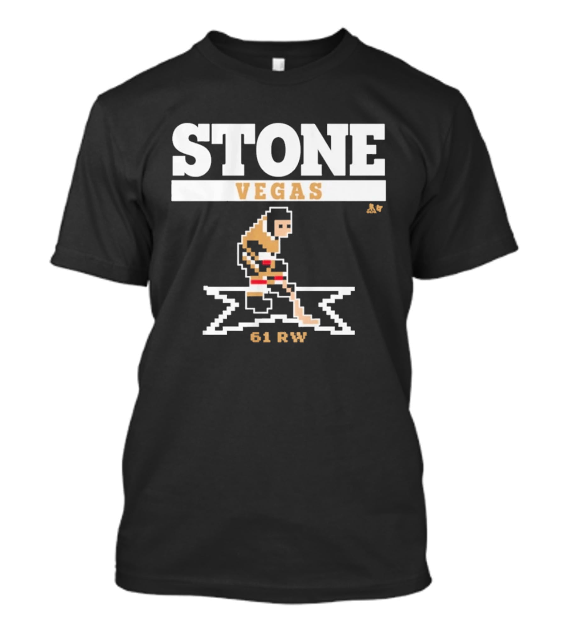 Stone Vegas Hockey 61 RW Pixel T-Shirt