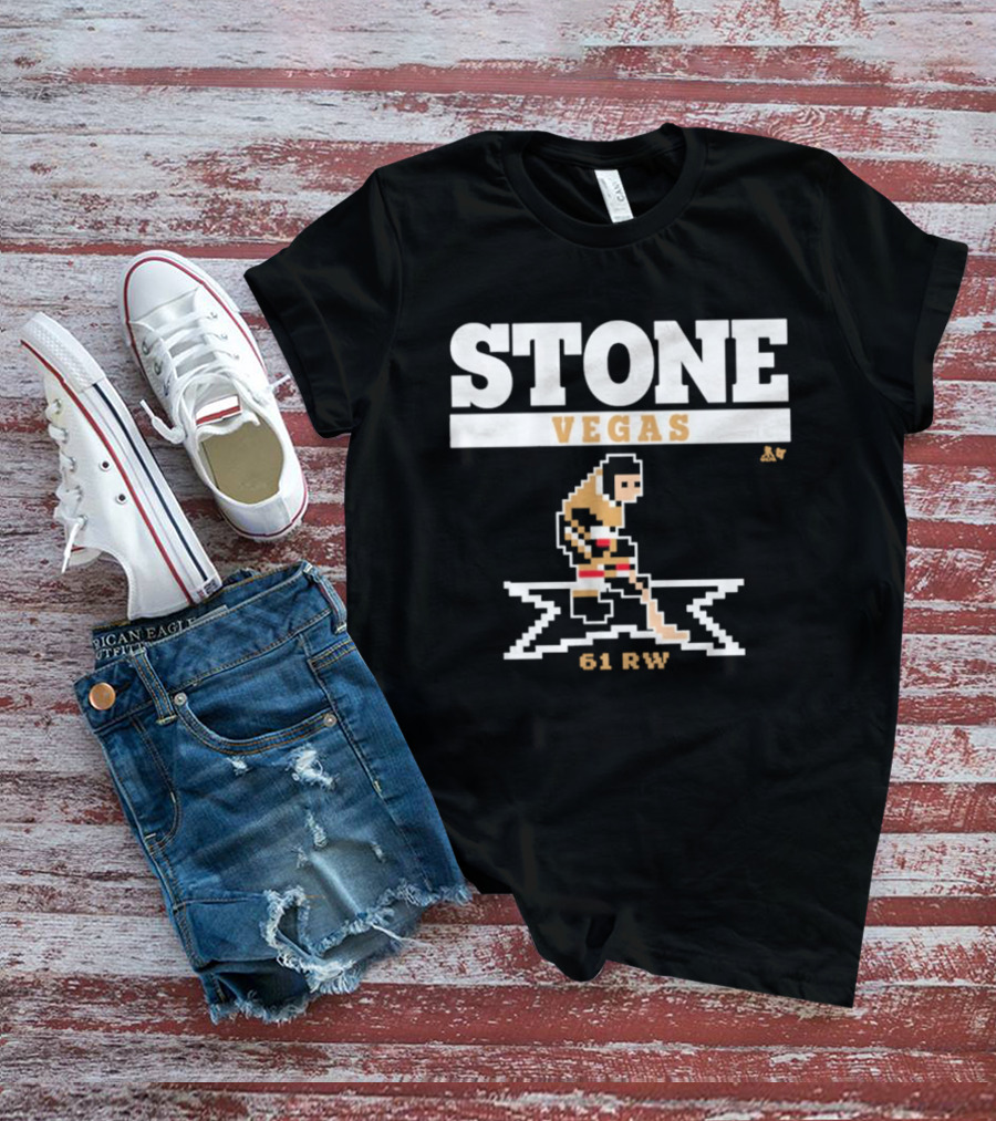Stone Vegas Hockey 61 RW Pixel T-Shirt