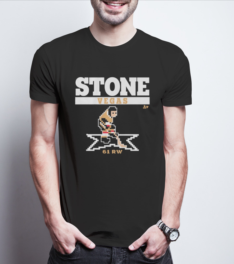Stone Vegas Hockey 61 RW Pixel T-Shirt