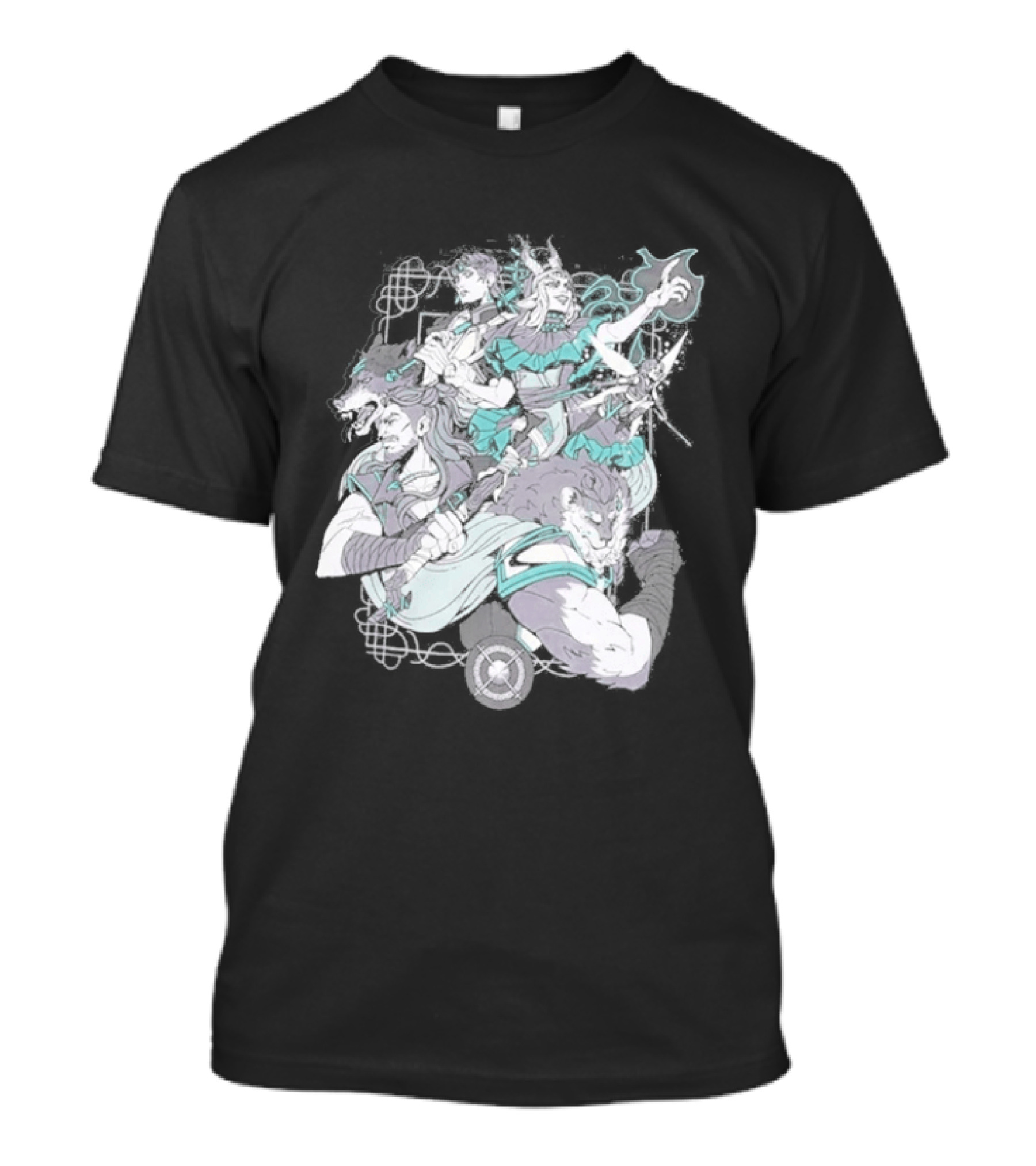 Critical Role Heroes Araman Soldiers Legendary Fantasy Characters T-Shirt
