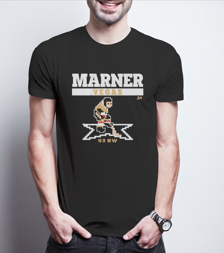 Marner Vegas 93 RW Pixel Hockey Player T-Shirt