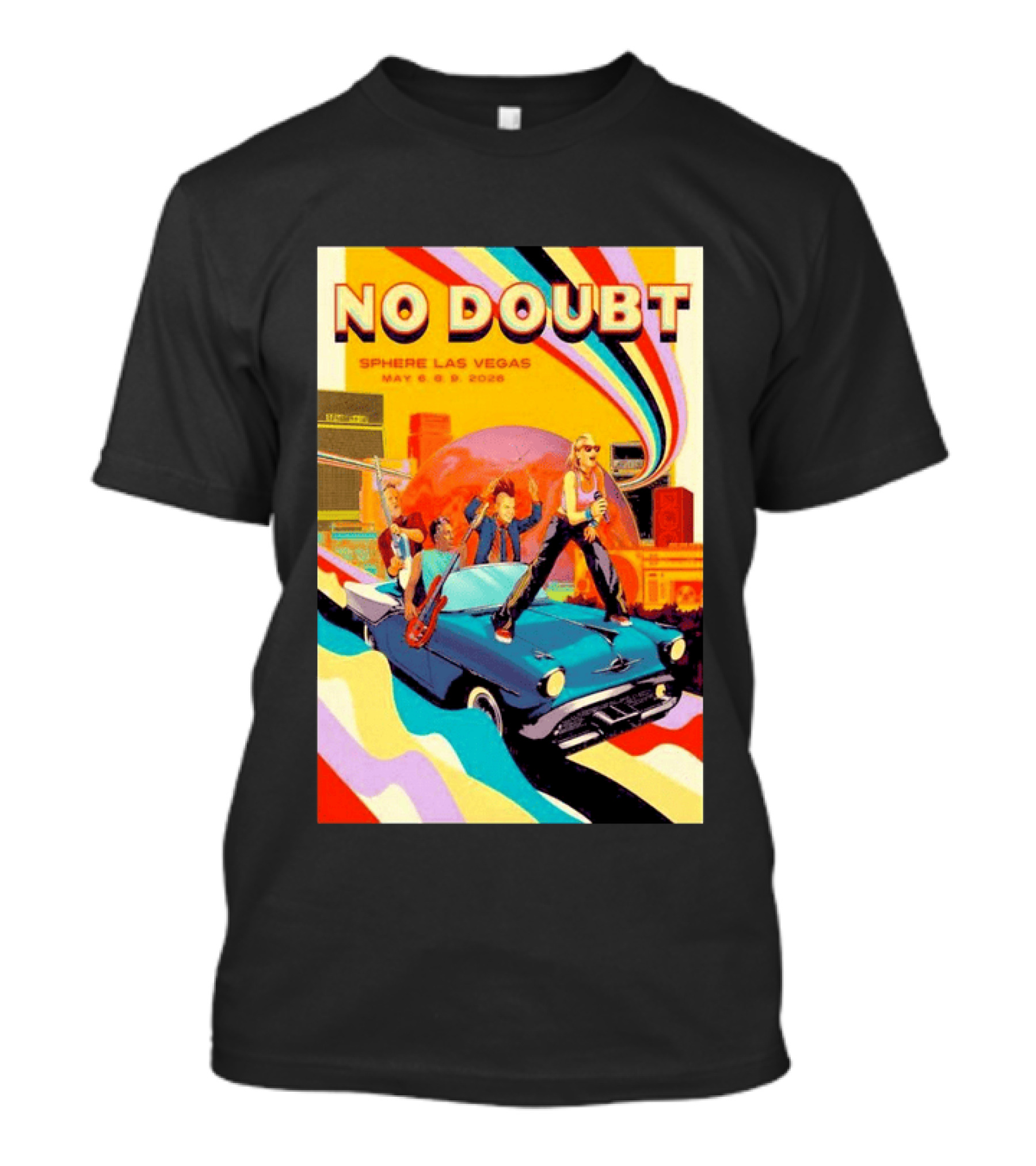 No Doubt Sphere Las Vegas May 6 9 2026 Vintage Road Trip Concert T-Shirt