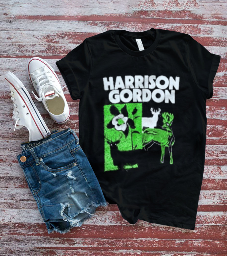 Harrison Gordon Tour Nature Wildlife Deer Flower T-Shirt