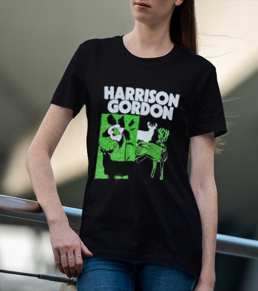 Harrison Gordon Tour Nature Wildlife Deer Flower T-Shirt