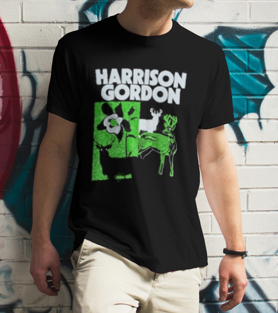 Harrison Gordon Tour Nature Wildlife Deer Flower T-Shirt