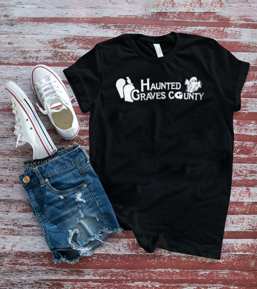 Haunted Graves County Spooky Ghost And Gravestone Halloween T-Shirt