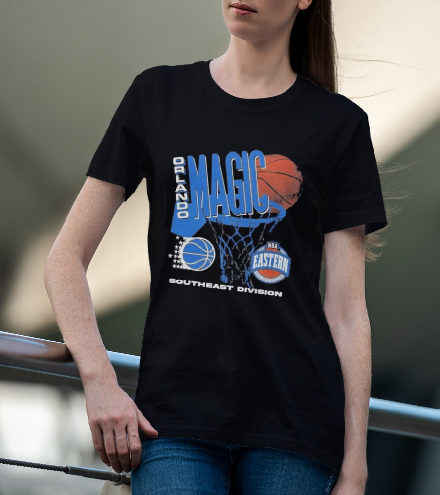 Orlando Magic 90s Hardwood Classics Southeast Division NBA Eastern Conference Basketball T-Shirt