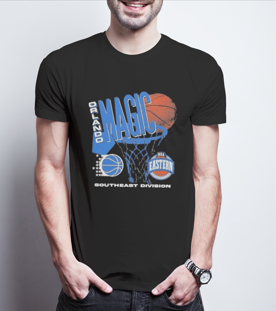 Orlando Magic 90s Hardwood Classics Southeast Division NBA Eastern Conference Basketball T-Shirt