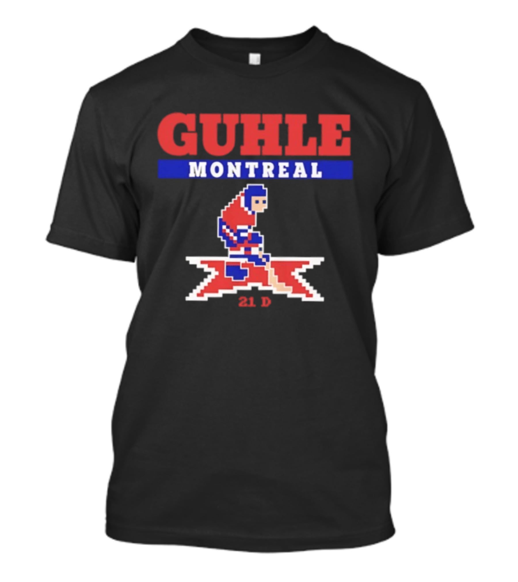 Guhle Montreal Canadiens Pixel Art 21 D Hockey T-Shirt