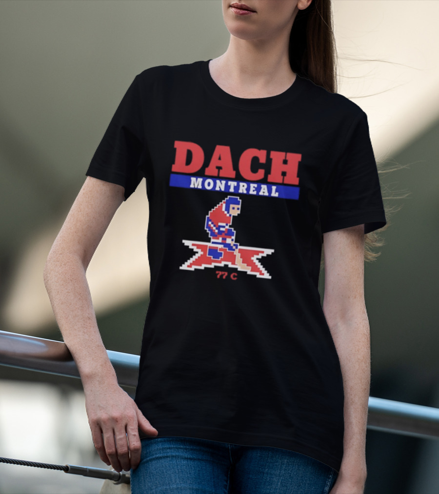 Kirby Dach Montreal 77 C Hockey Canadiens Iconic Athlete T-Shirt