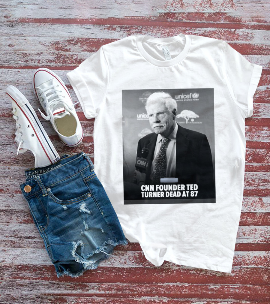 CNN Founder Ted Turner Dead At 87 UNICEF Interview T-Shirt