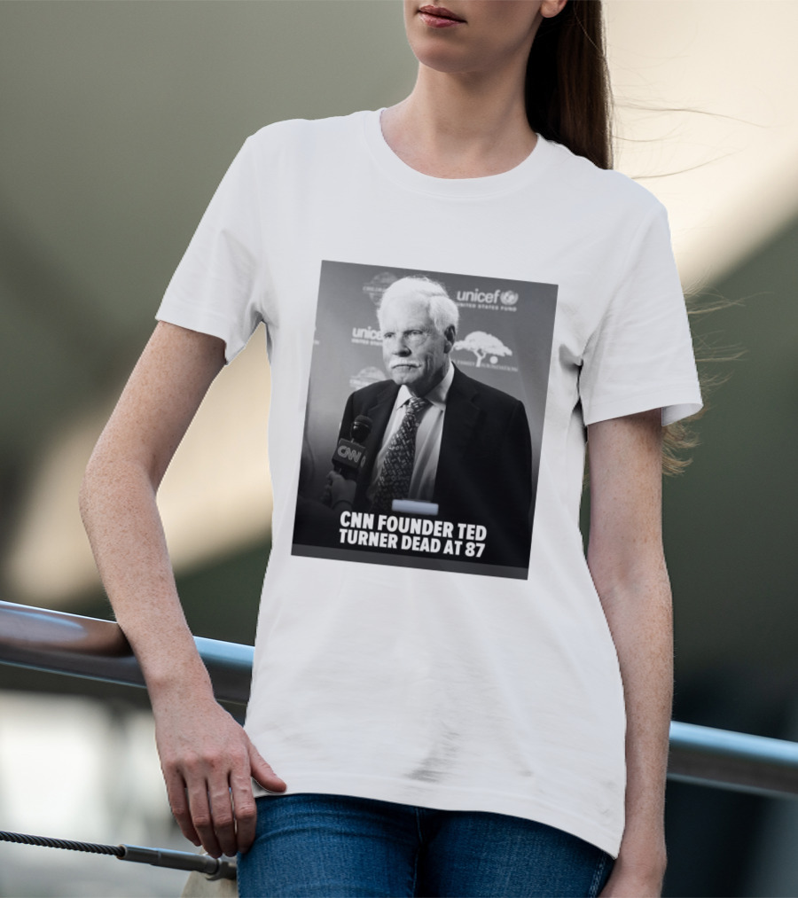 CNN Founder Ted Turner Dead At 87 UNICEF Interview T-Shirt