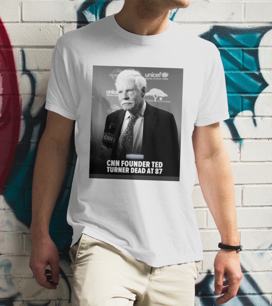 CNN Founder Ted Turner Dead At 87 UNICEF Interview T-Shirt