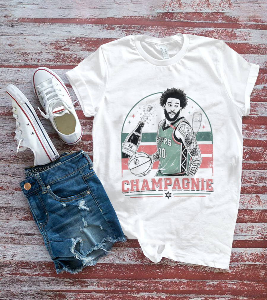Julian Champagnie San Antonio Spurs Basketball 90s T-Shirt
