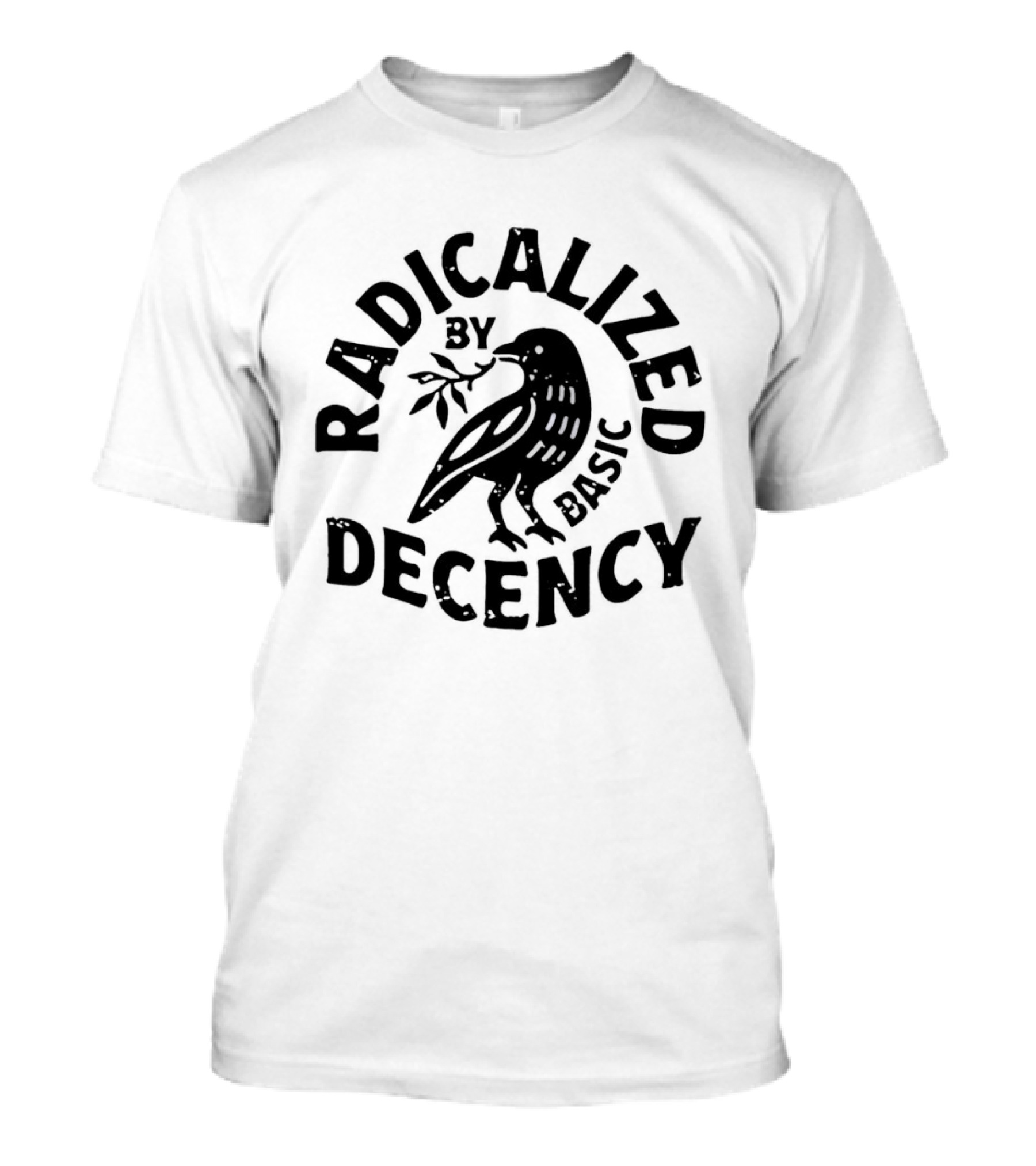 Radicalized By Decency Basic Raven T-Shirt