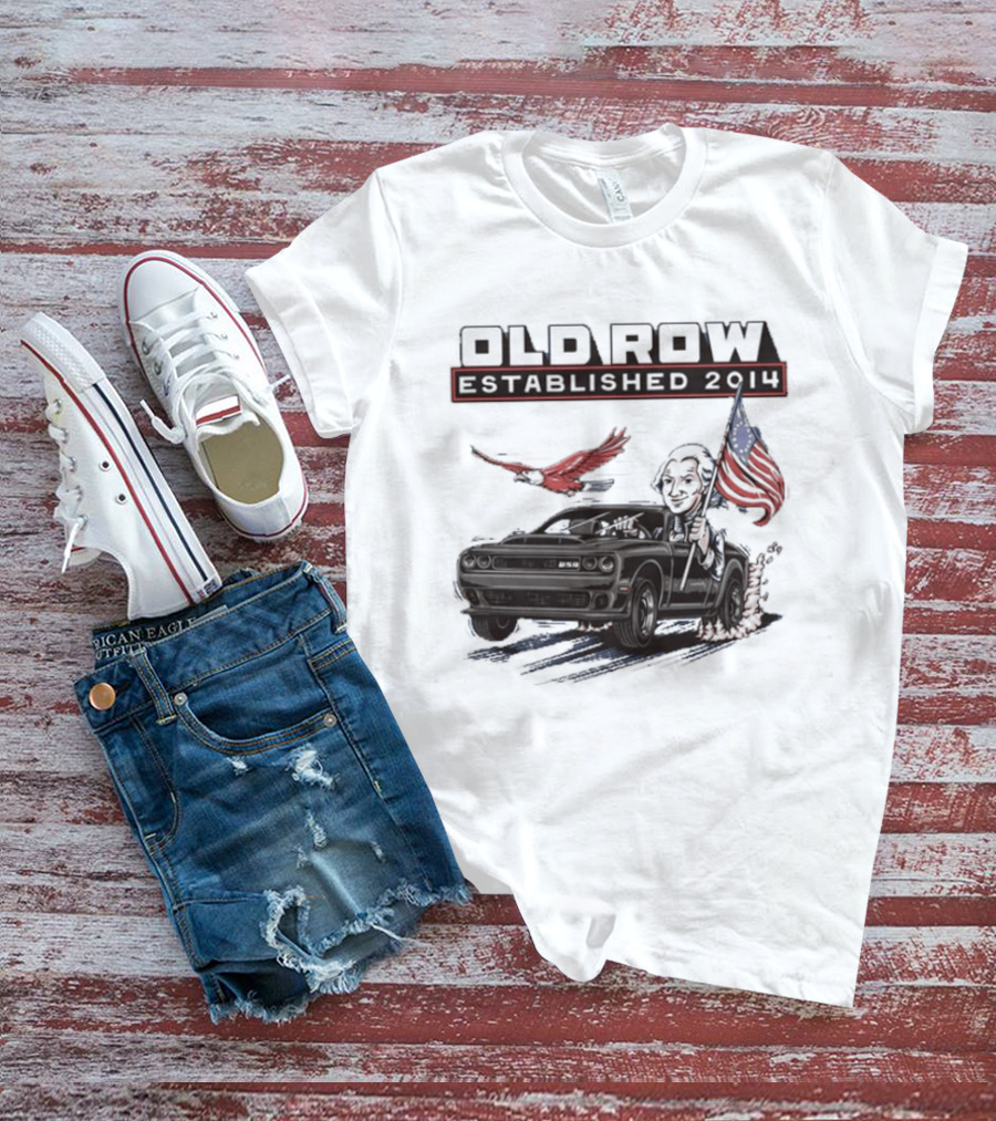 Old Row Established 2010 American Flag And Bald Eagle Patriotic T-Shirt
