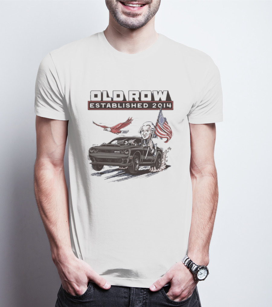 Old Row Established 2010 American Flag And Bald Eagle Patriotic T-Shirt