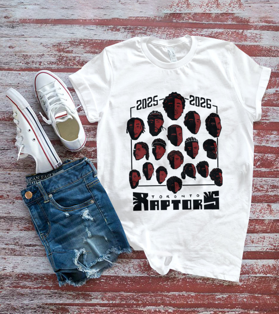 2025 2026 Toronto Raptors Team Roster NBA Season T-Shirt