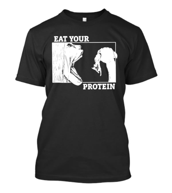 Attack On Titan Eat Your Protein Anime Eaten Scene T-Shirt