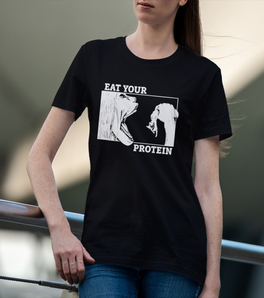 Attack On Titan Eat Your Protein Anime Eaten Scene T-Shirt