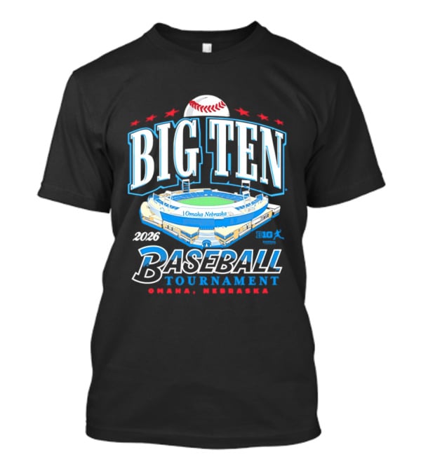 Big Ten Baseball Tournament 2026 Omaha Nebraska Stadium Event T-Shirt