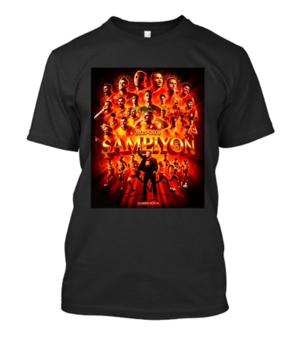 Galatasaray 2025 2026 Şampiyon Süper Lig Dominasyon 26th Win Celebration T-Shirt