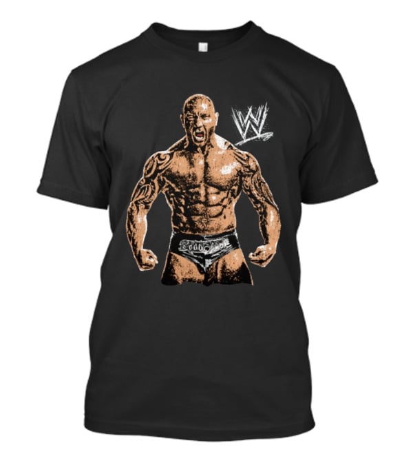 Dave Bautista WWE Superstar With Iconic Tattoo T-Shirt