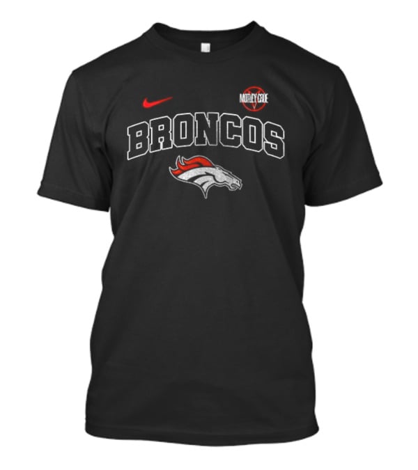 Denver Broncos Motley Crue Nike Collaboration Broncos Helmet T-Shirt