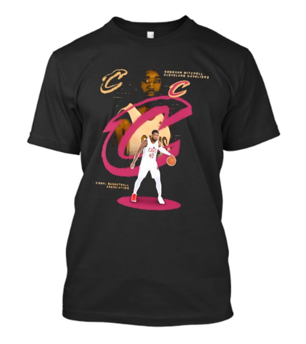 Donovan Mitchell Cleveland Cavaliers Basketball C Legacy 45 T-Shirt