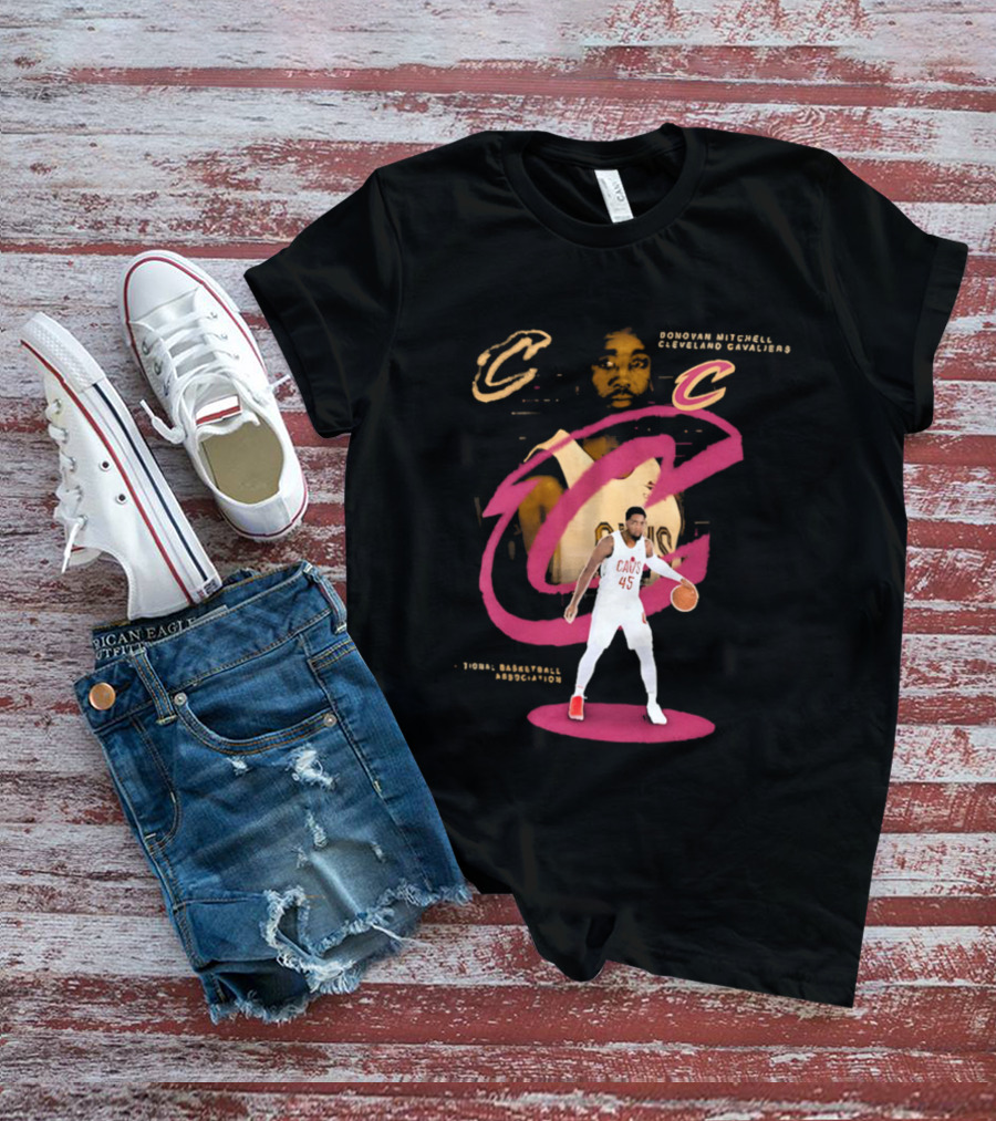 Donovan Mitchell Cleveland Cavaliers Basketball C Legacy 45 T-Shirt