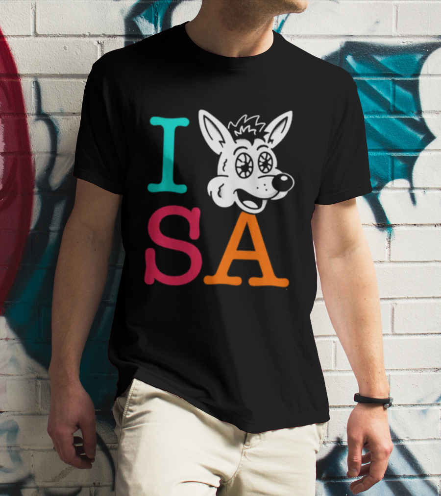 I Love SA Coyote Spurs Basketball T-Shirt