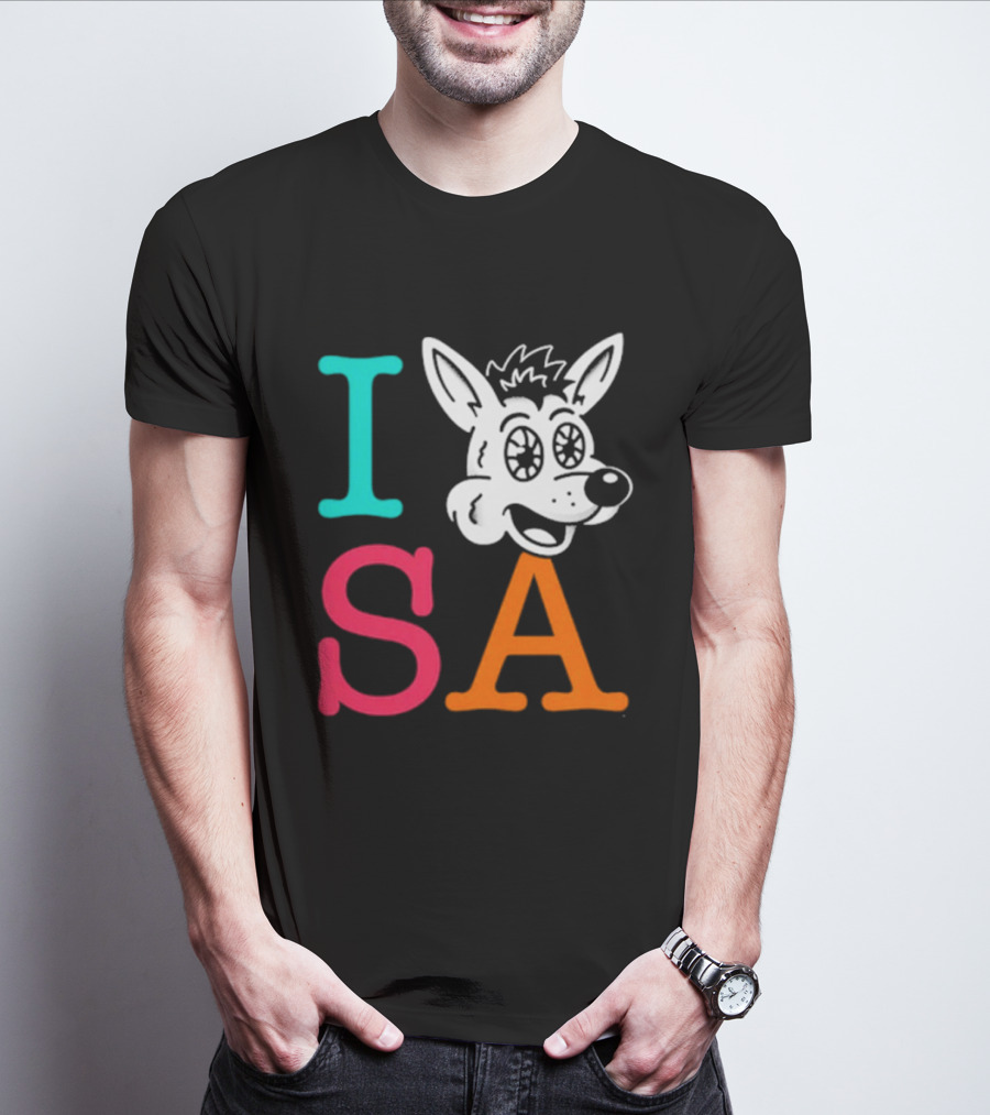 I Love SA Coyote Spurs Basketball T-Shirt