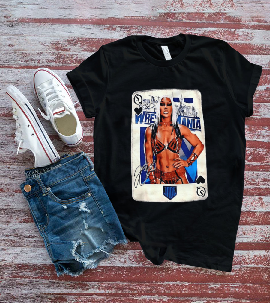 WrestleMania Jade Cargill WWE Playing Card Image T-Shirt