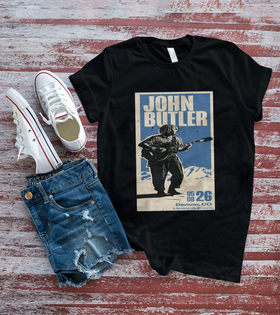 John Butler May 8 2026 Denver CO Mission Ballroom T-Shirt