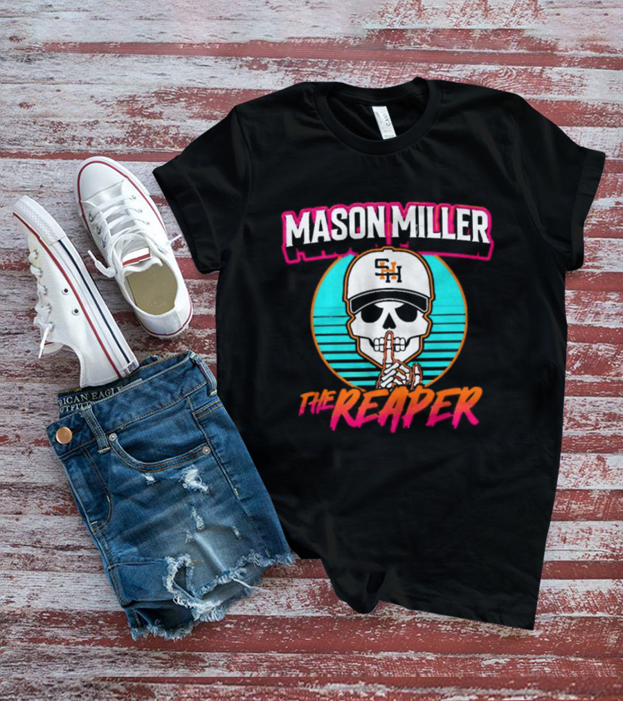 Mason Miller The Reaper Shh SNH Baseball Cap Skeleton City Edition T-Shirt