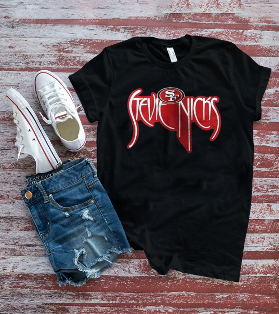 San Francisco 49ers X Stevie Nicks Collaboration SF T-Shirt