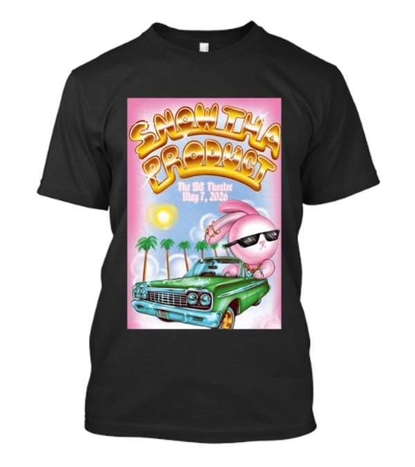 SNOW THA PRODUCT UC Theatre May 7 2026 Pink Bunny Sunglasses Lowrider Palms T-Shirt