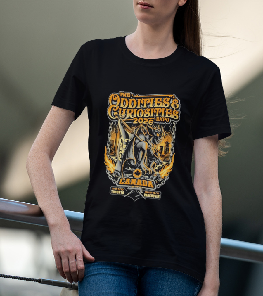 The Oddities & Curiosities Expo 2026 Canada Toronto Vancouver Gargoyle T-Shirt